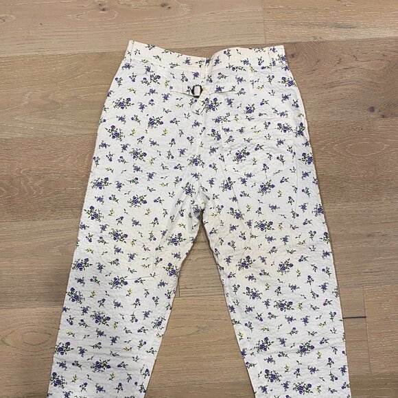 Zara - White Floral Pants - Picture 3 of 6